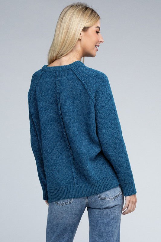 Raglan Chenille Sweater - Demented Sisters