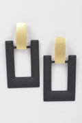 Rectangle Shape Drop Earring - Demented Sisters