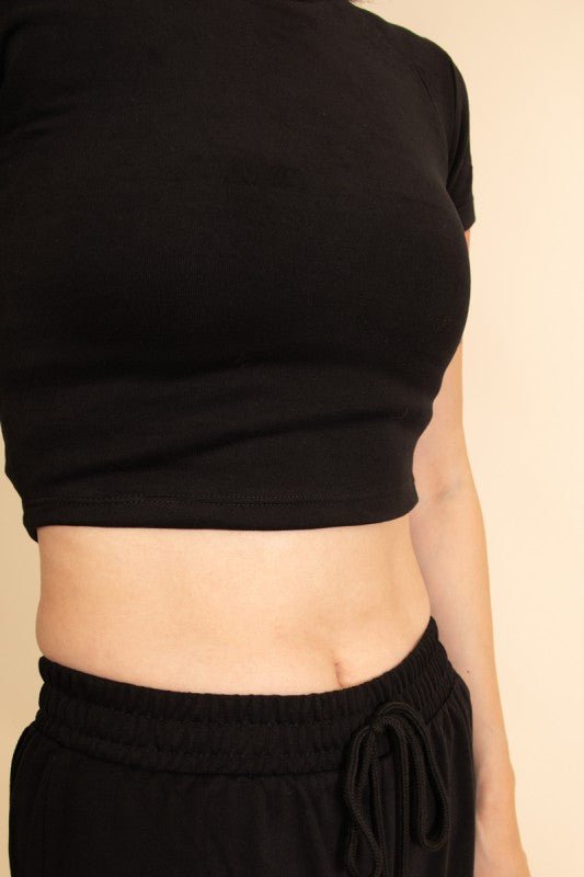 Relaxed Fit Top and Wide - Leg Pants Set - Demented Sisters