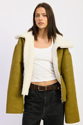 REVERSIBLE SUEDE SHEARLING JACKET - Demented Sisters