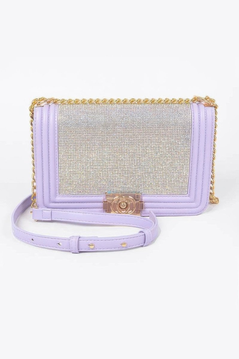 Rhinestone Crossbody Bag - Demented Sisters