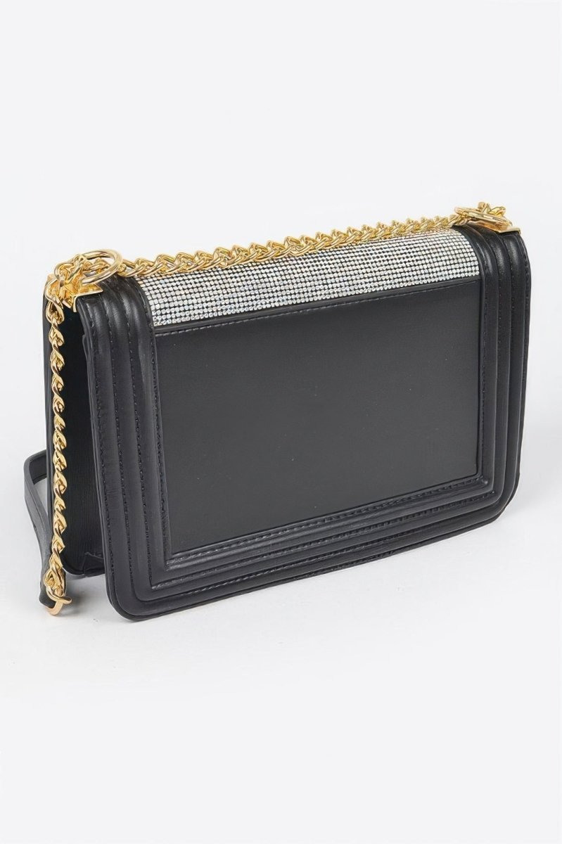 Rhinestone Crossbody Bag - Demented Sisters