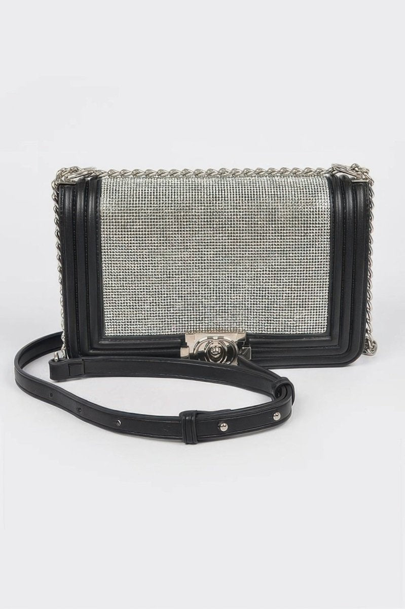 Rhinestone Crossbody Bag - Demented Sisters