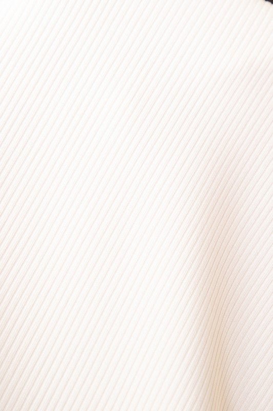 Ribbed Round Neck Long Sleeve Top - Demented Sisters