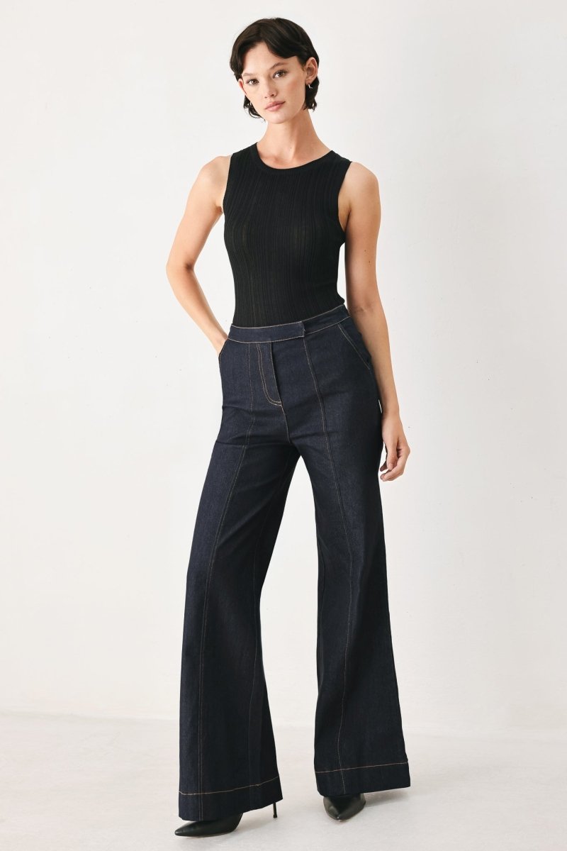 SAINT TROPEZ DENIM PANTS - Demented Sisters