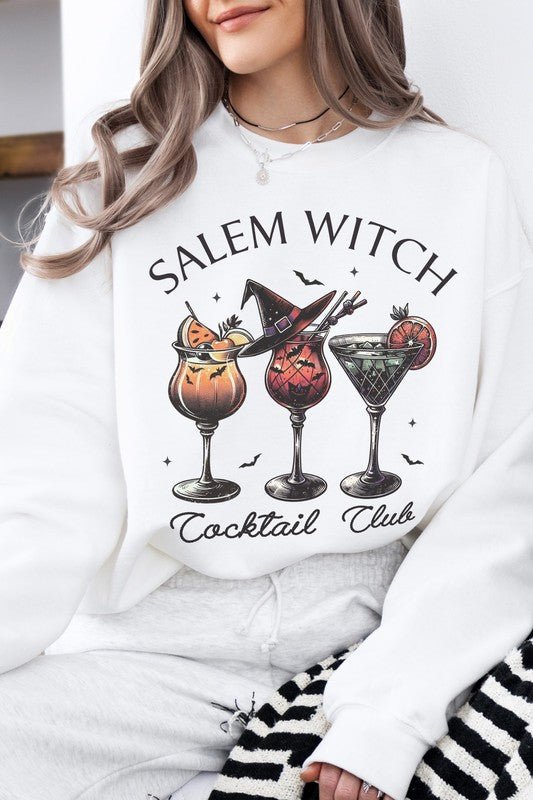 Salem Witch Cocktail Club Halloween Sweatshirt - Demented Sisters