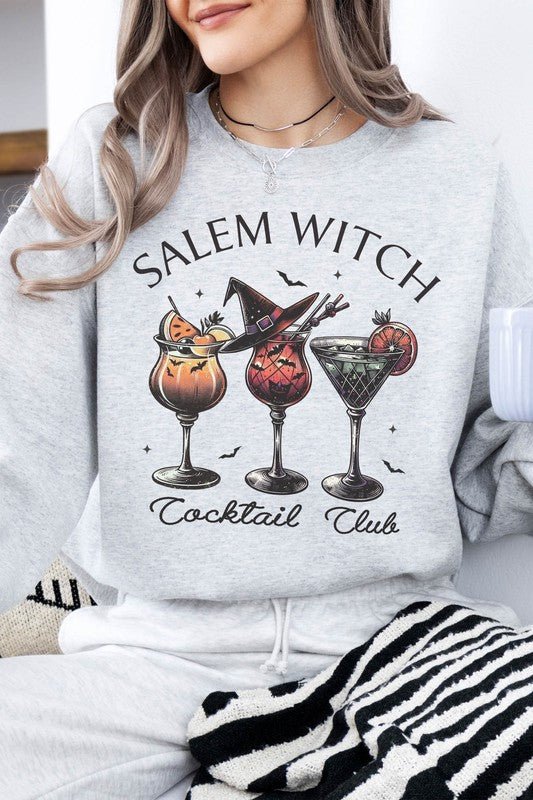 Salem Witch Cocktail Club Halloween Sweatshirt - Demented Sisters
