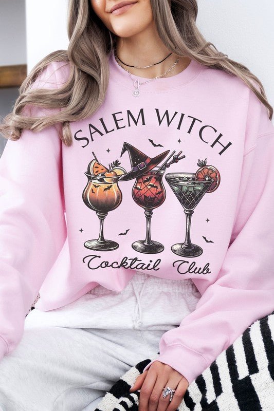 Salem Witch Cocktail Club Halloween Sweatshirt - Demented Sisters