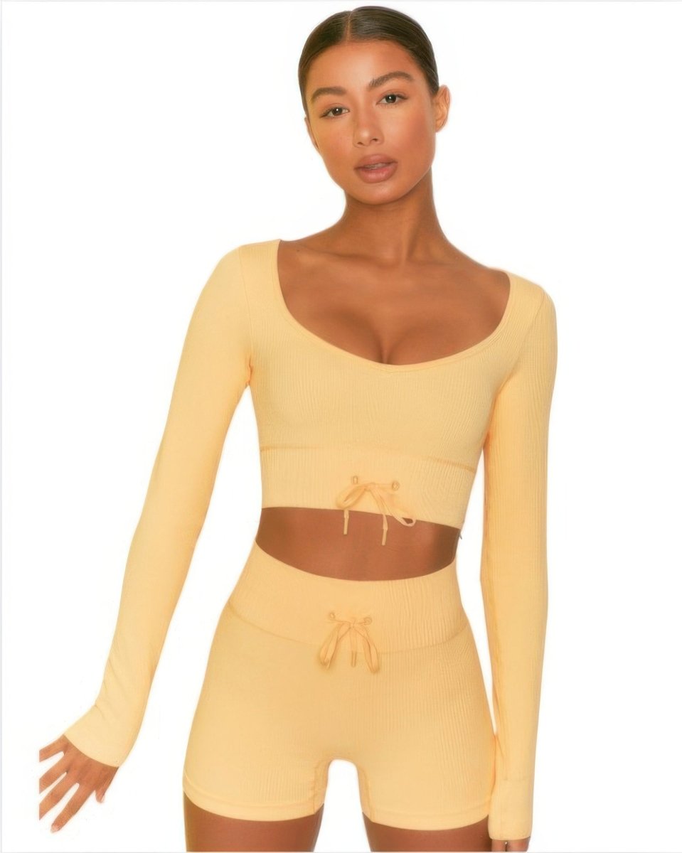 Seamless Top And Short Set - Demented Sisters