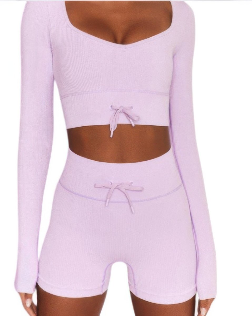 Seamless Top And Short Set - Demented Sisters
