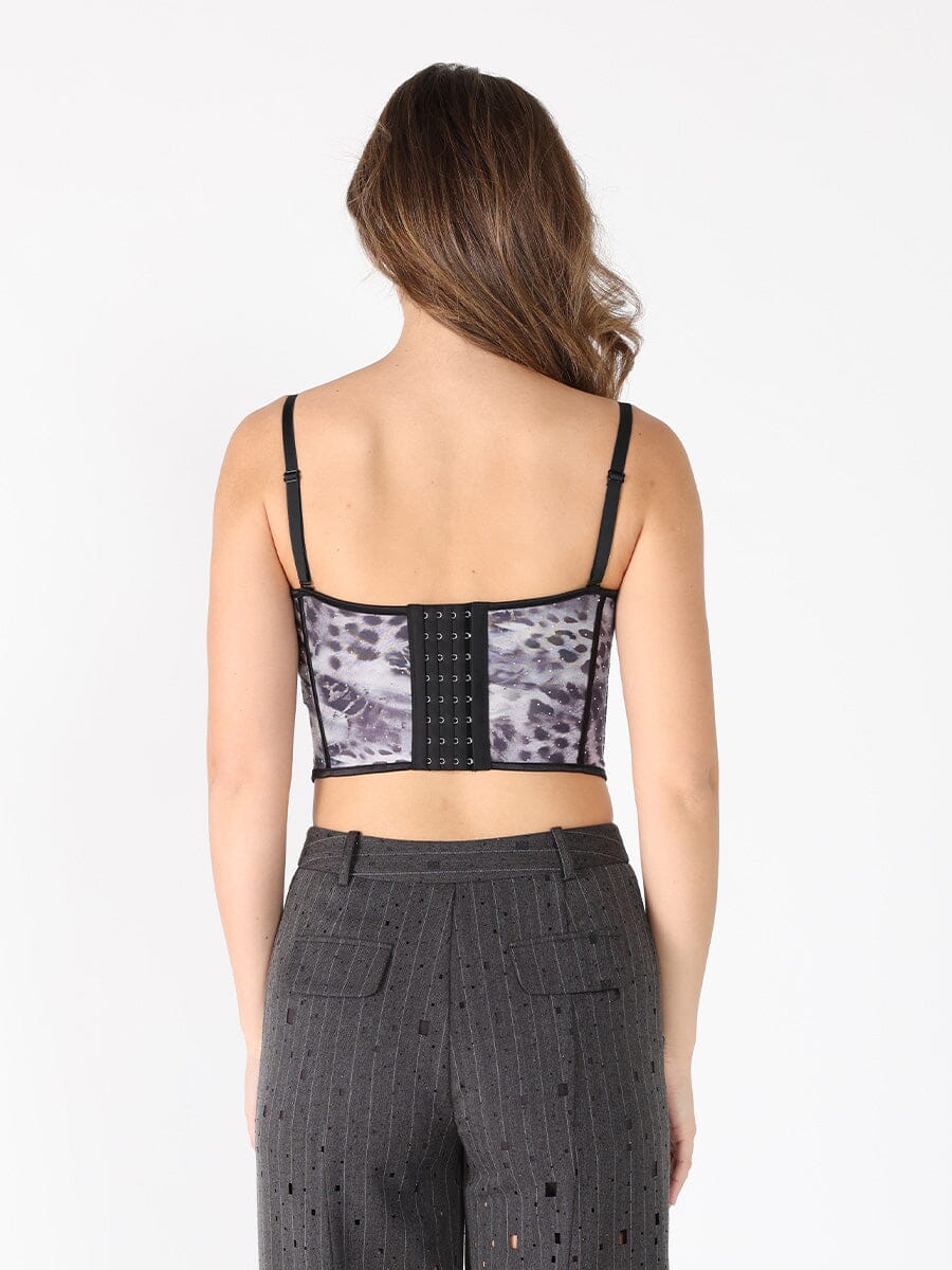 Sequin Work Strap Bustier - Demented Sisters
