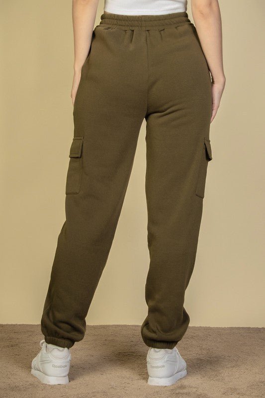 Side Pocket Drawstring Waist Sweatpants - Demented Sisters
