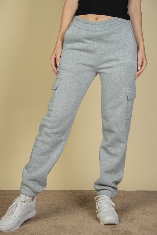Side Pocket Drawstring Waist Sweatpants - Demented Sisters