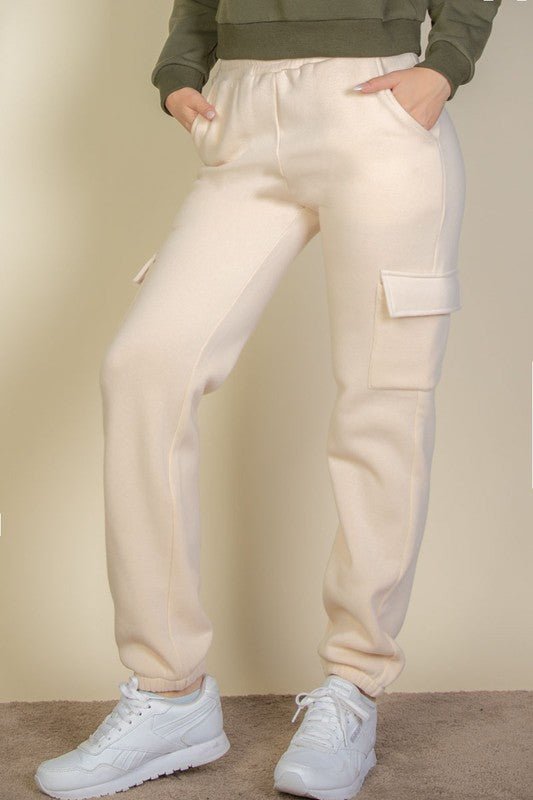 Side Pocket Drawstring Waist Sweatpants - Demented Sisters