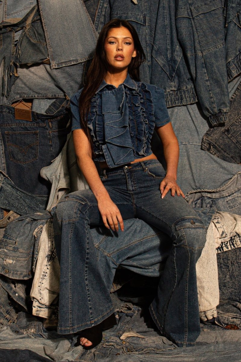 Signal Flare High-rise Panel Jeans - Demented Sisters
