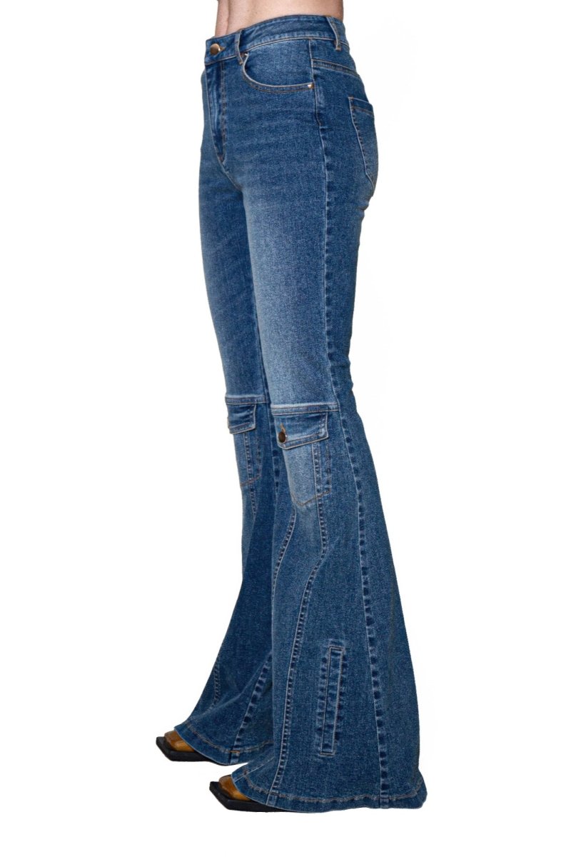 Signal Flare High-rise Panel Jeans - Demented Sisters