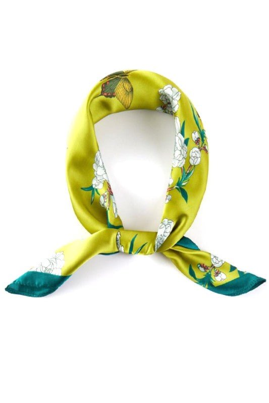Silky Leopard Printed Lux Bandana Scarf - Demented Sisters