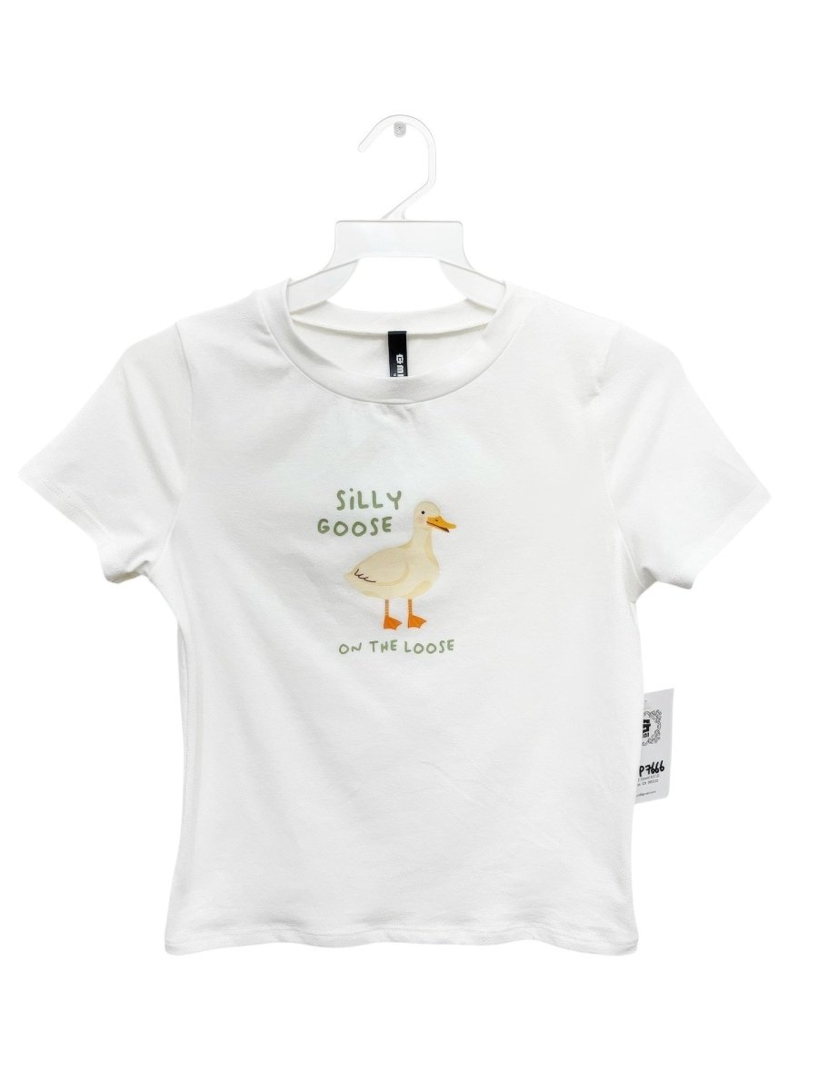 Silly Goose On The Loose" Graphic Tee - Demented Sisters