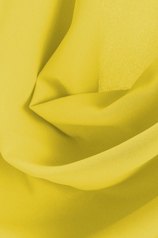 Solid Cowl Neck Draped 3/4 Sleeve Blouse - Demented Sisters