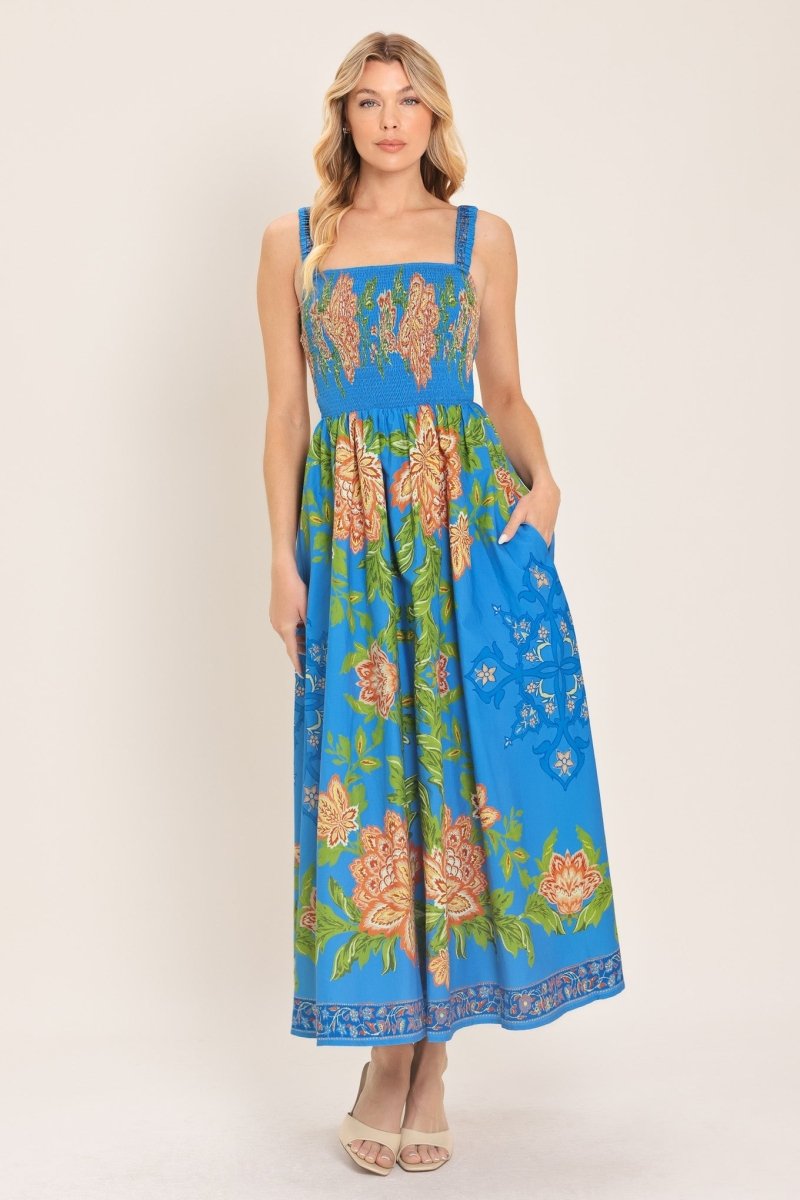 SPRINGTIME IN PARIS WOVEN MIDI DRESS - Demented Sisters