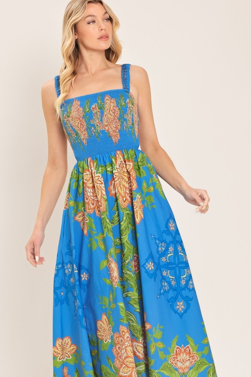 SPRINGTIME IN PARIS WOVEN MIDI DRESS - Demented Sisters