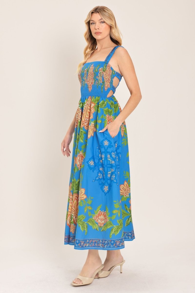 SPRINGTIME IN PARIS WOVEN MIDI DRESS - Demented Sisters