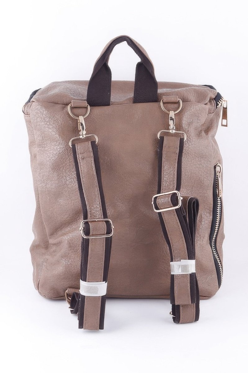 Studded Faux Leather Backpack - Demented Sisters