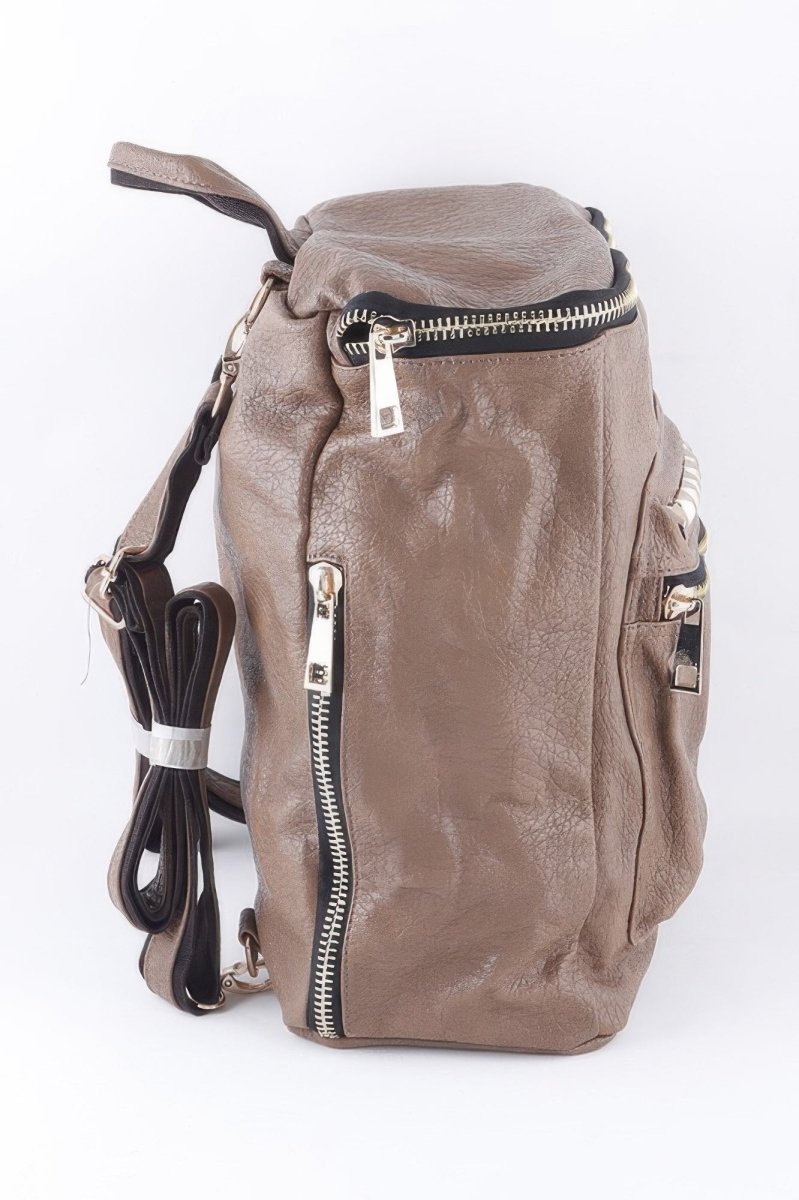 Studded Faux Leather Backpack - Demented Sisters