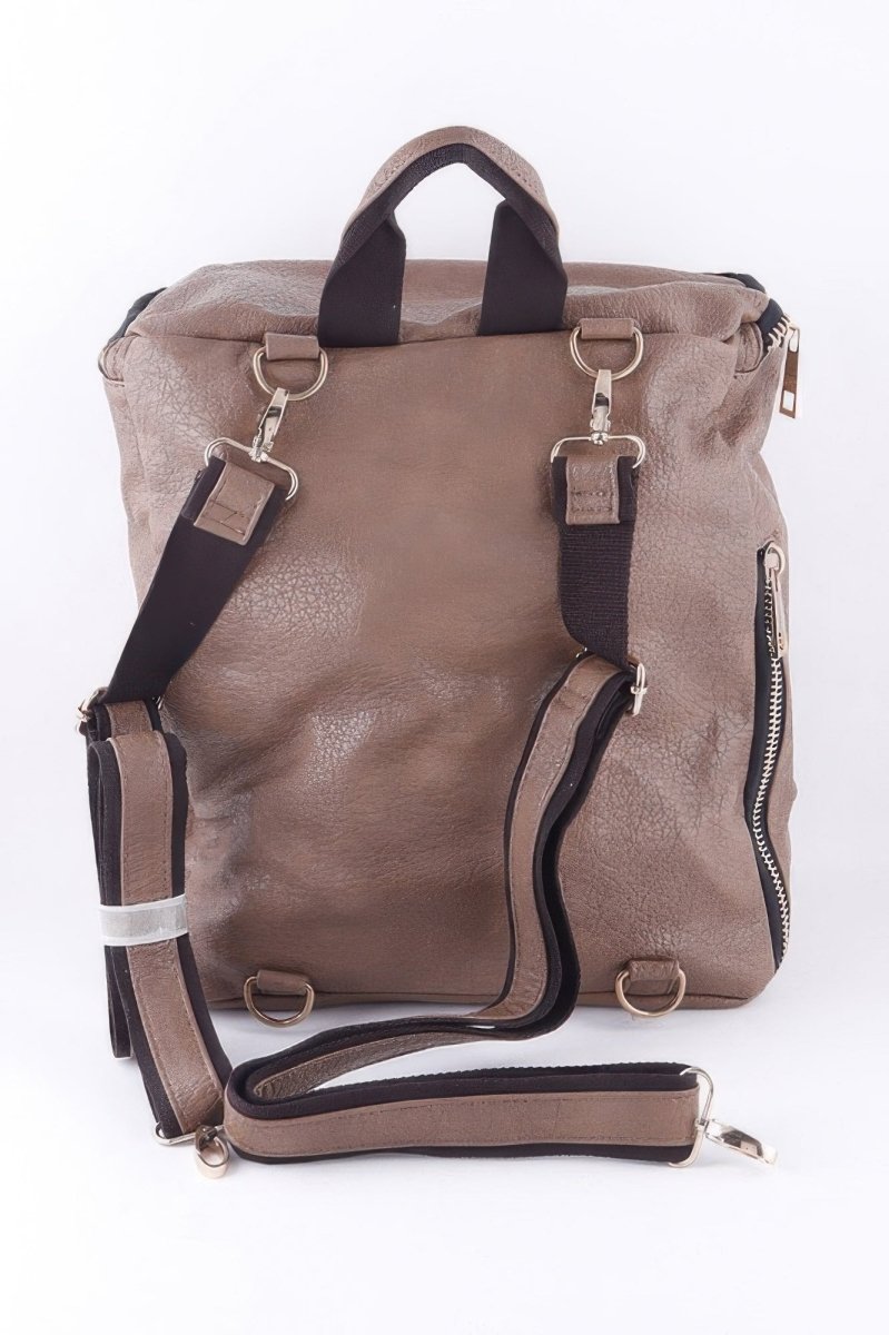 Studded Faux Leather Backpack - Demented Sisters
