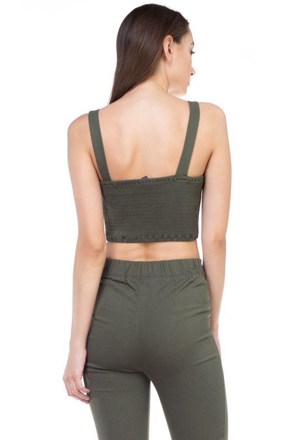 Sweetheart Button Down Crop Top - Demented Sisters