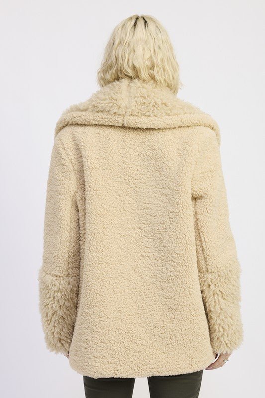 The Diva Jacket - Fleece with Faux Fur Trim - Demented Sisters
