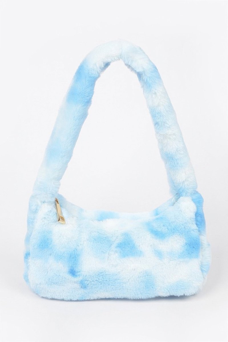 Tie Dye Fur Shoulder Bag - Demented Sisters