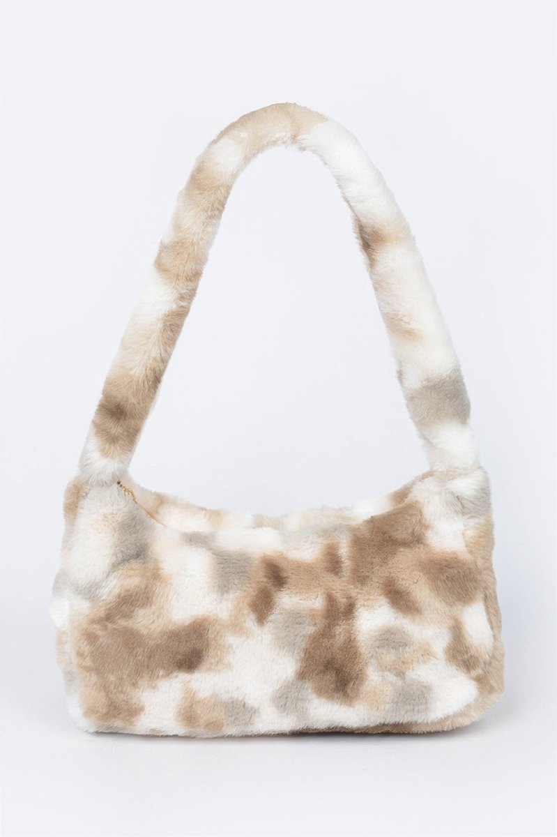 Tie Dye Fur Shoulder Bag - Demented Sisters