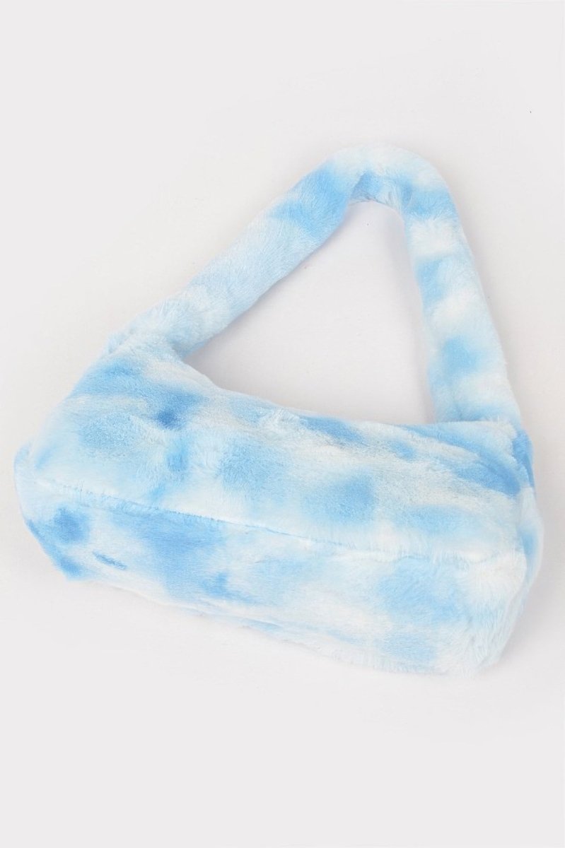 Tie Dye Fur Shoulder Bag - Demented Sisters