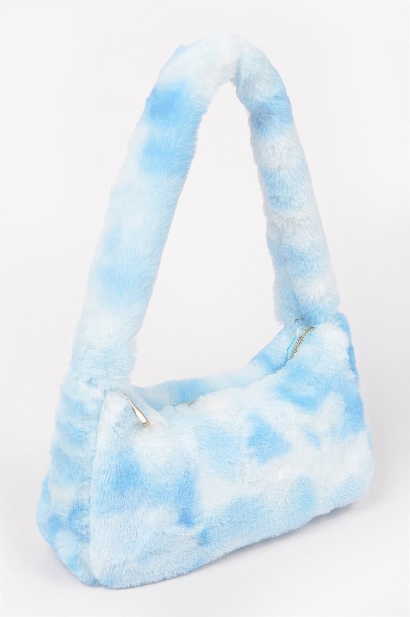 Tie Dye Fur Shoulder Bag - Demented Sisters