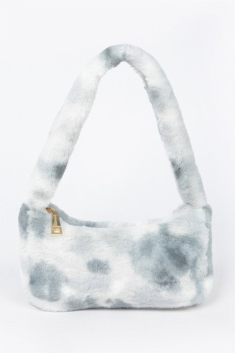 Tie Dye Fur Shoulder Bag - Demented Sisters
