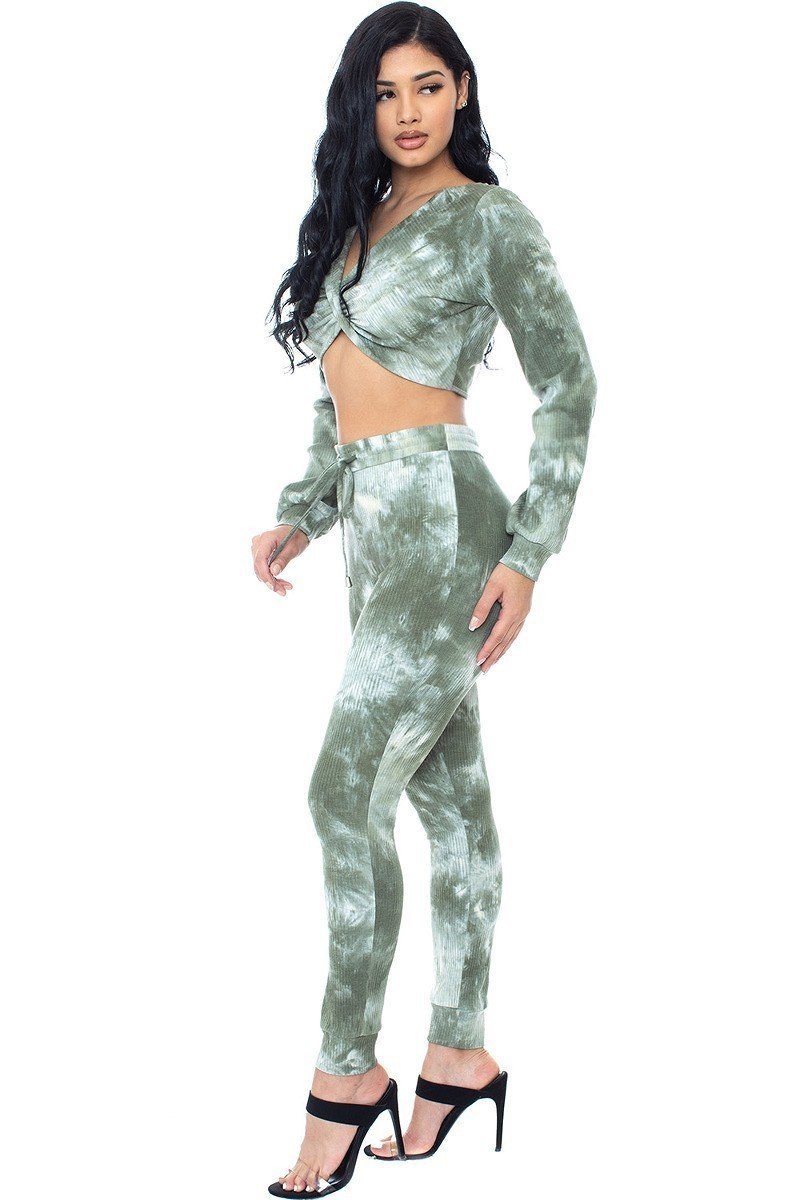 Tie Dye Ribbed Sweater Set - Demented Sisters