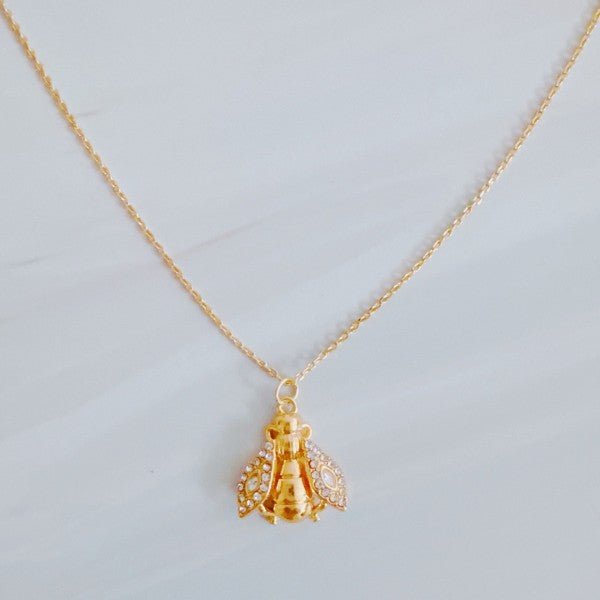 Timeless Vintage Bee Pendant Necklace - Demented Sisters
