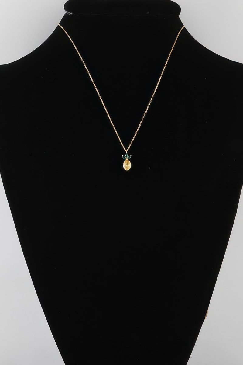 Tropical Pineapple Pendant Necklace - Demented Sisters
