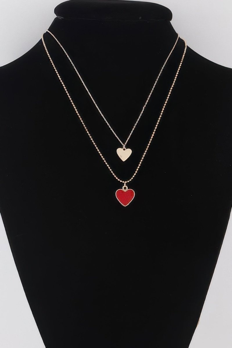 Twin Hearts Pendant Necklace - Demented Sisters