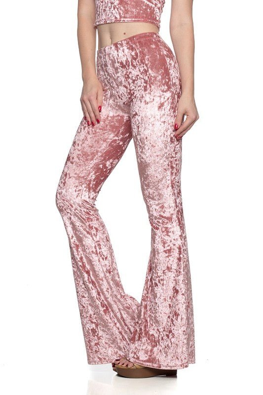 Velvet flare pants - Demented Sisters