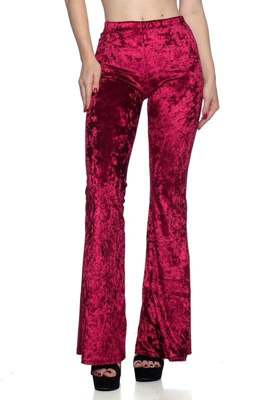 Velvet flare pants - Demented Sisters