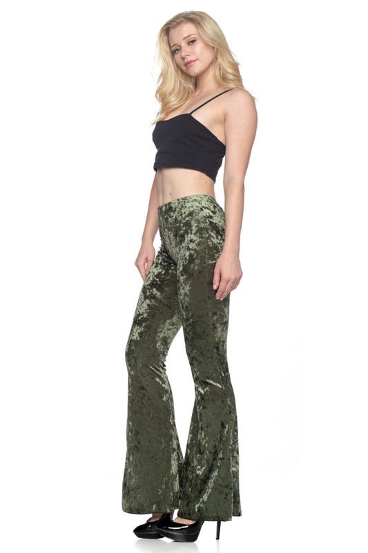 Velvet flare pants - Demented Sisters