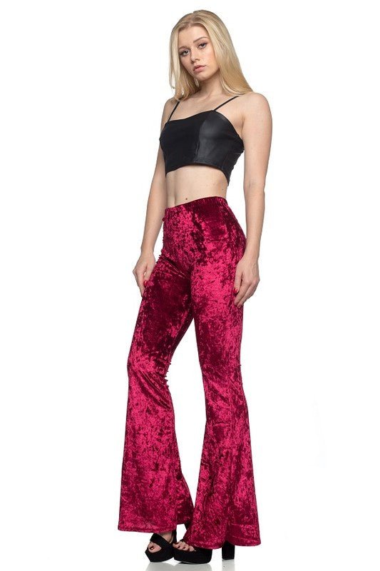 Velvet flare pants - Demented Sisters