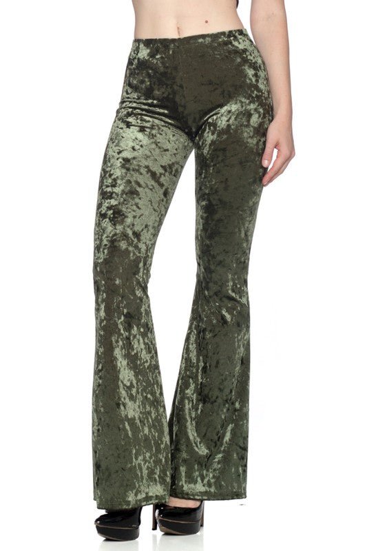 Velvet flare pants - Demented Sisters