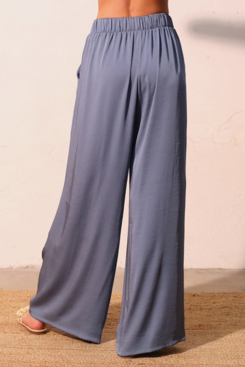 Washed Poly Silk Pocket Pants - Demented Sisters