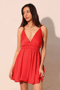 Washed Satin Crepe Cami Skater Dress - Demented Sisters
