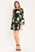 WHISPERING ROSES WOVEN MINI DRESS - Demented Sisters