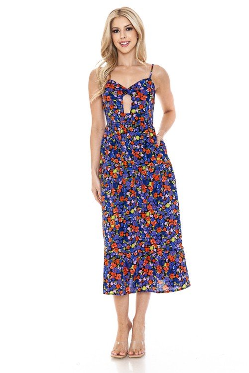 Women Floral Maxi Dress - Demented Sisters
