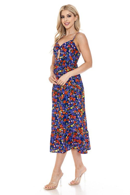 Women Floral Maxi Dress - Demented Sisters